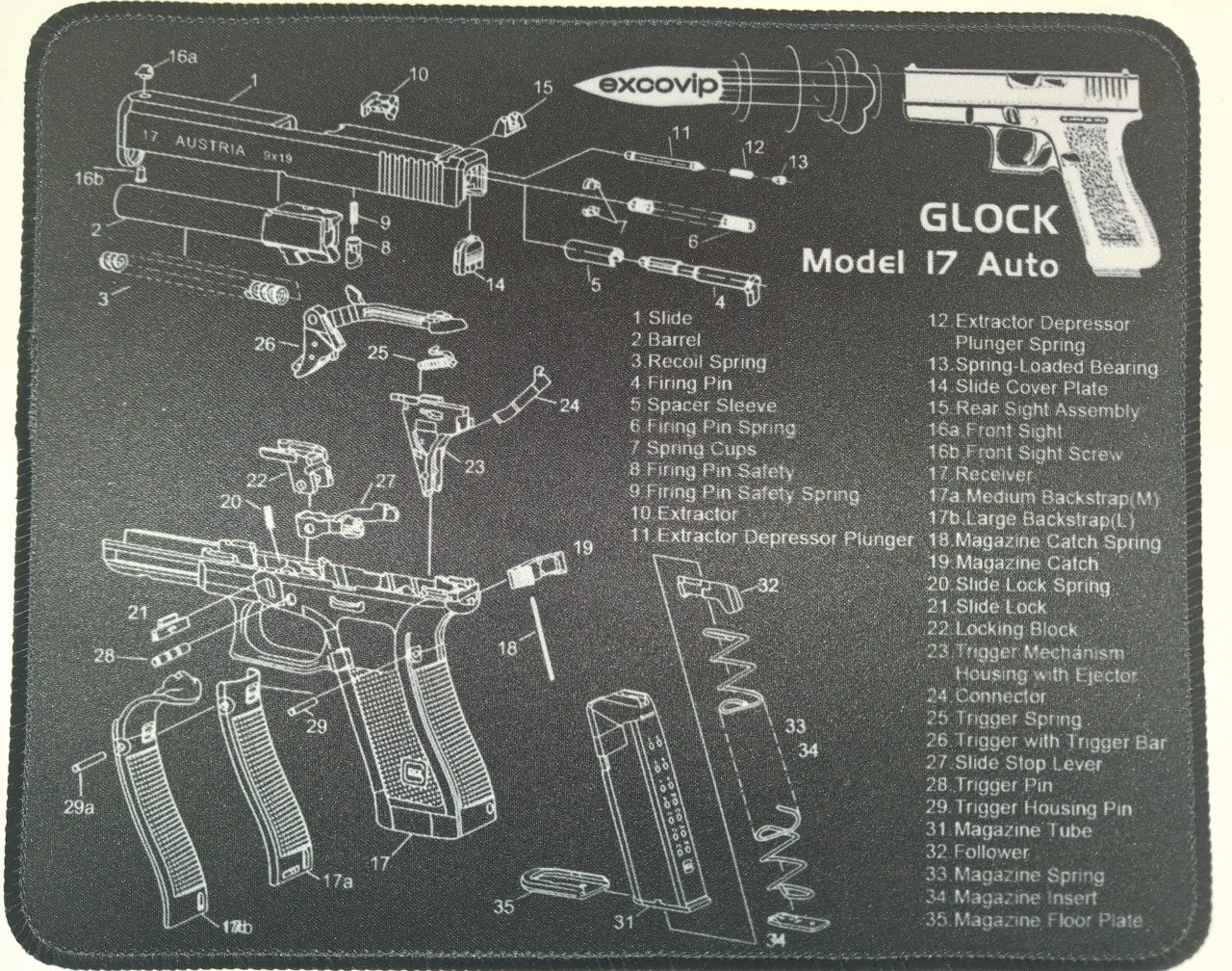 Podložka pod myš GLOCK 17